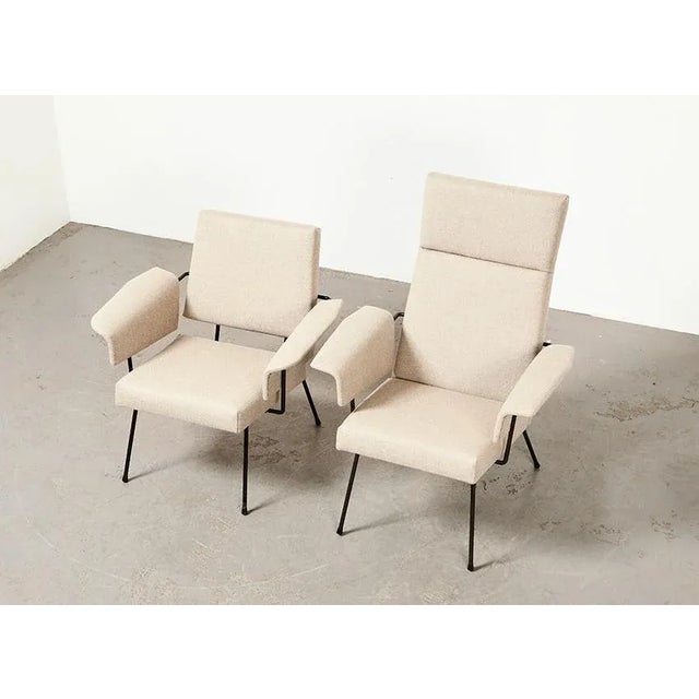 Cream Set of Armchairs by Rudolf Wolf for Elsrijk, 1950s For Sale - Image 8 of 12
