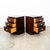 1960s A Pair of Mid Century Modern Nightstands End Side Tables Mahogany 3 Drawers Shelf Vintage For Sale - Image 5 of 12