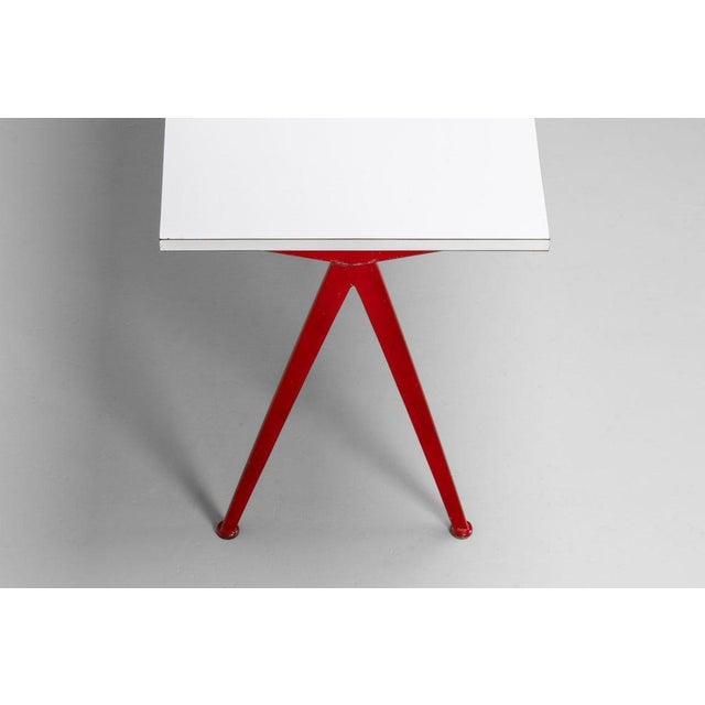 512 Compass Table Red by Jean Prouvé, France, 1953 For Sale - Image 17 of 18