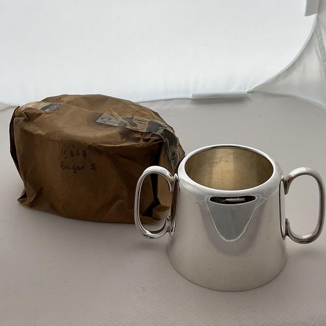 Metal 1980s Quality Silver Plated Sugar Bowl Round, Plain For Sale - Image 7 of 14