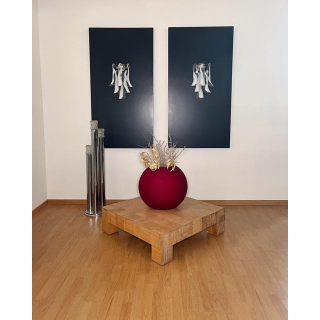 Glass Vintage Italian Murano Wall Lights from Mazzega, 1990, Set of 2 For Sale - Image 7 of 15