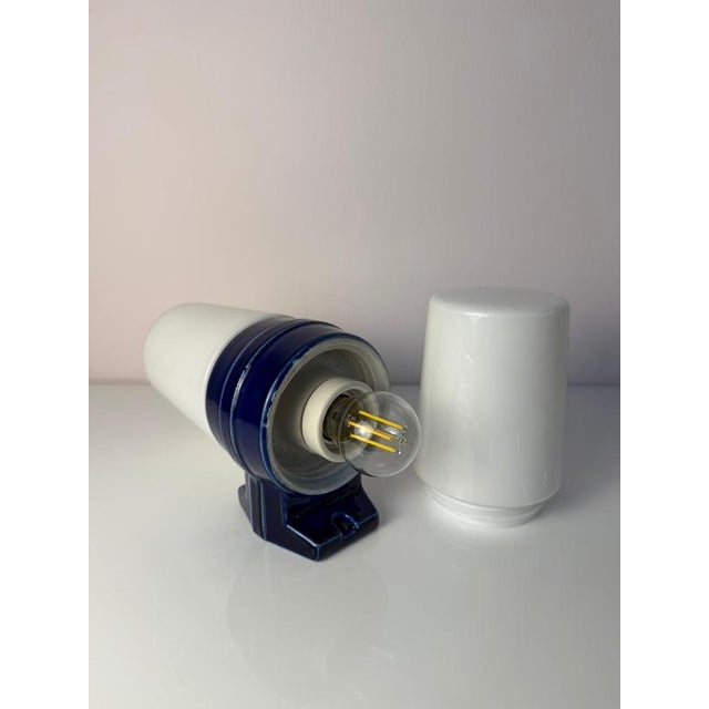 Blue Model 6065 Wall Lamp by Sigvard Bernadotte for Ifö For Sale - Image 5 of 11