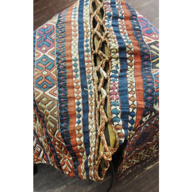 Antique Shahsavan Sumakh Khorjin (Double Saddlebag) For Sale - Image 4 of 9