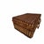 Mid 20th Century Vintage Suitcase Style Picnic, Storage Basket For Sale - Image 5 of 8