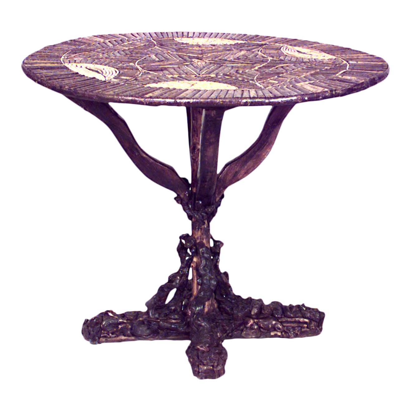 Rustic Continental Twig End Tables Chairish