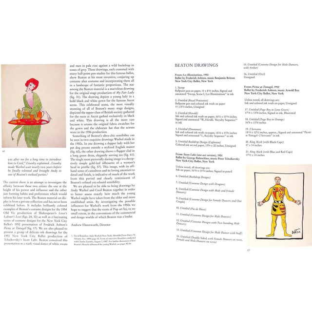 Traditional Andy Warhol and Cecil Beaton: Design and Draughtsmanship: March 2 - May 20, 2000 For Sale - Image 3 of 6