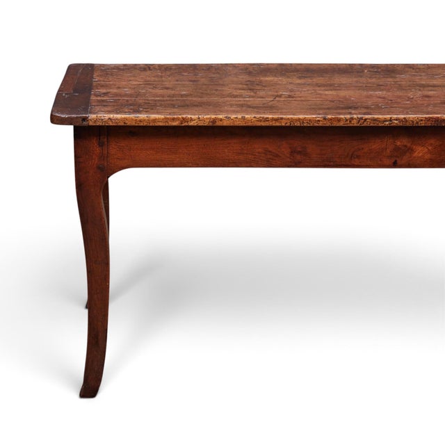 18th-Century French Louis XV Provincial Oak Library & Small Dining Table For Sale - Image 9 of 11