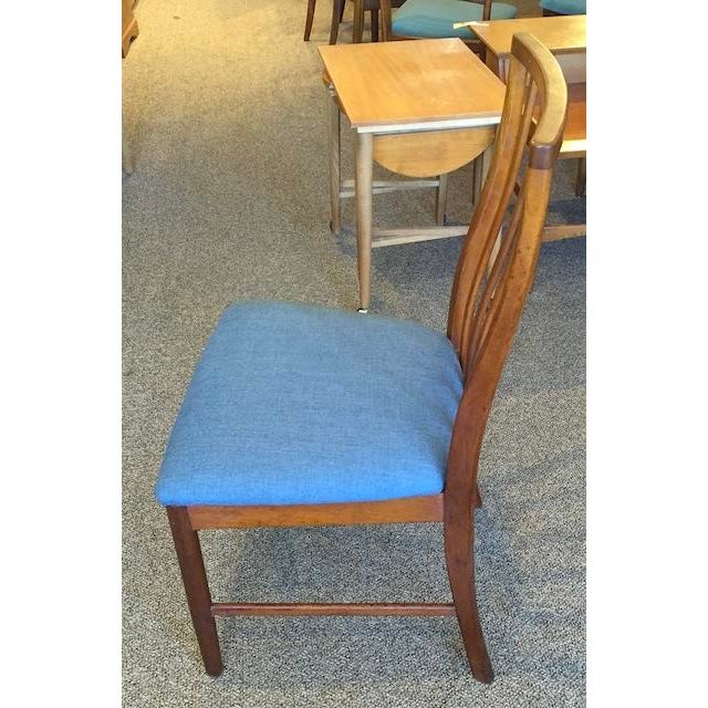Set of Six Mid Century Modern Teak Frame Dining Chairs c.1960 For Sale In San Francisco - Image 6 of 7