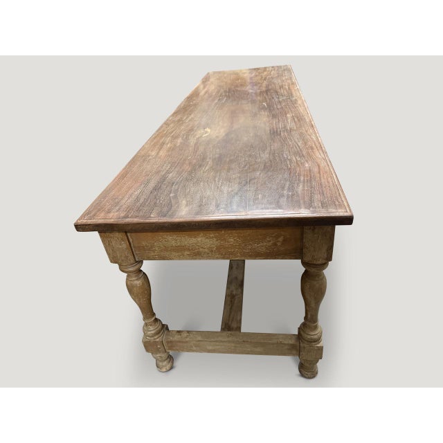 1950s Andrianna Shamaris Wabi Sabi Console Table For Sale - Image 5 of 5