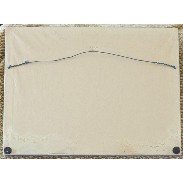 Vintage Signed "Shorebirds" Watercolor Painting For Sale - Image 4 of 5