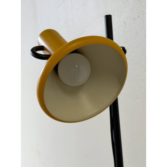Yellow Vintage Danish Yellow Floor Lamp Adjustable Shades Mid-Century Modern 1960s For Sale - Image 8 of 10