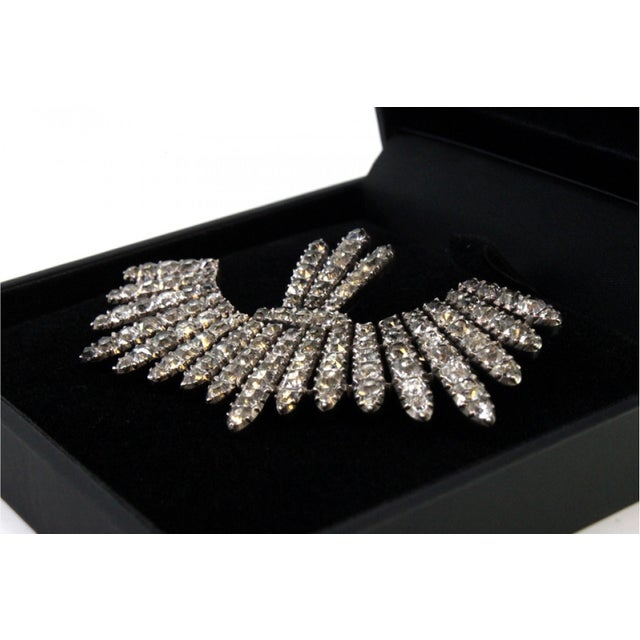 Metal Gold and Silver Brooch For Sale - Image 7 of 11