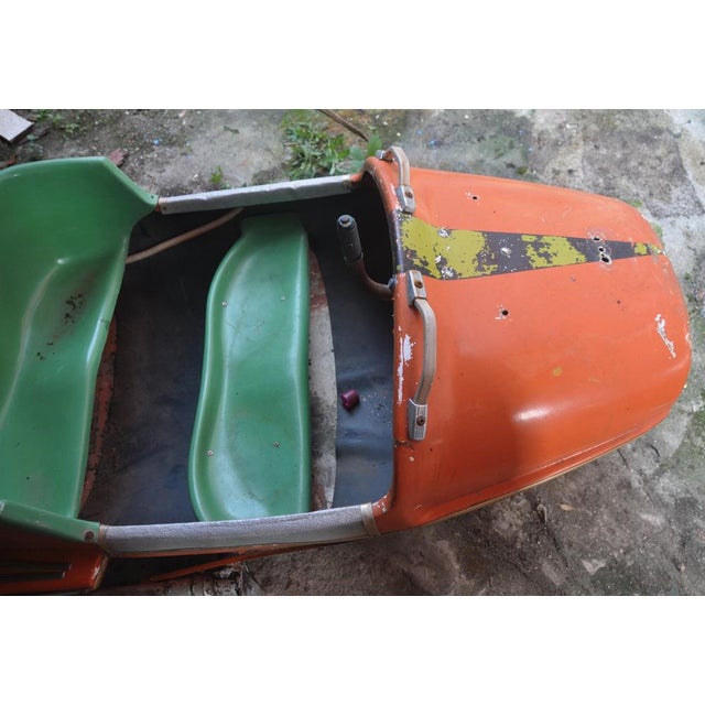 Orange and Green Carousel Plane, 1960s For Sale - Image 15 of 18