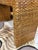Vintage Waterfall Console Table in a Woven Wicker, Raffia Basketweave Design For Sale In New York - Image 6 of 7