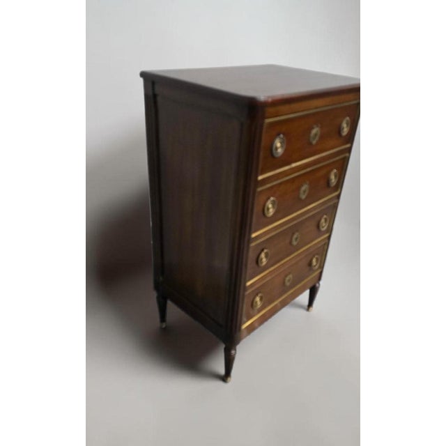 French Mahogany Chest of Drawers For Sale - Image 5 of 11