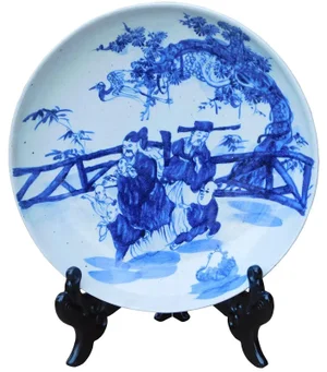 Chinese Blue & White Porcelain Charger Plate