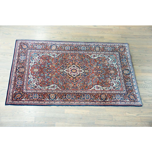 Early 20th Century Persian Kashan Rug For Sale In Chicago - Image 6 of 15