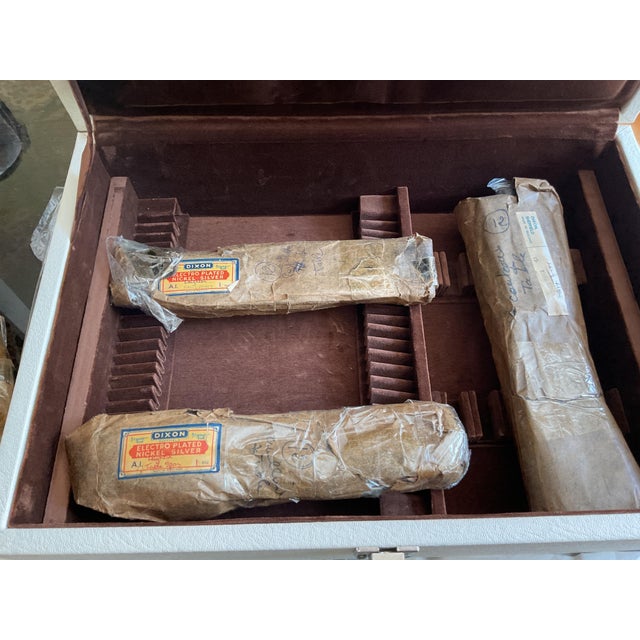 Silver New 1980s Silver Flatware, 36 Pieces Set , Leighton. For Sale - Image 8 of 18