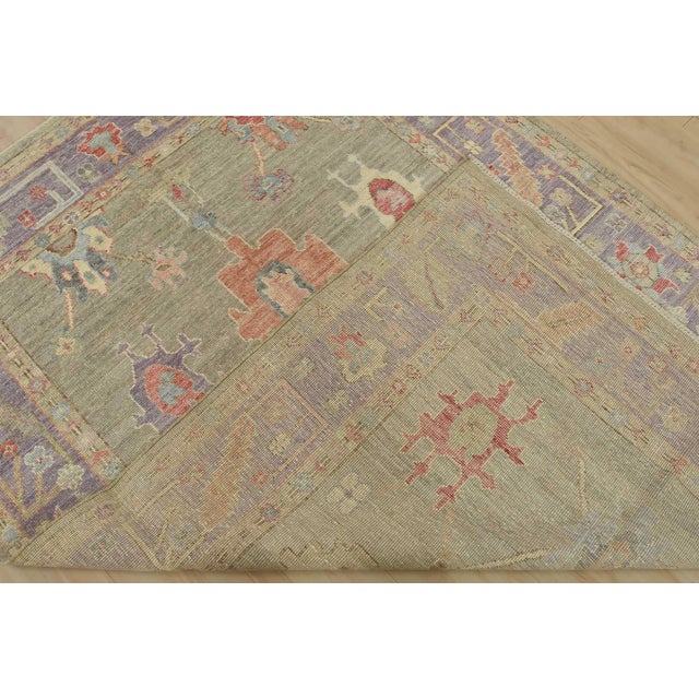 Anatolia Rug 5’2” X 6’11” Gray Wool Modern Hand-Knotted Oriental Carpet For Sale - Image 12 of 13
