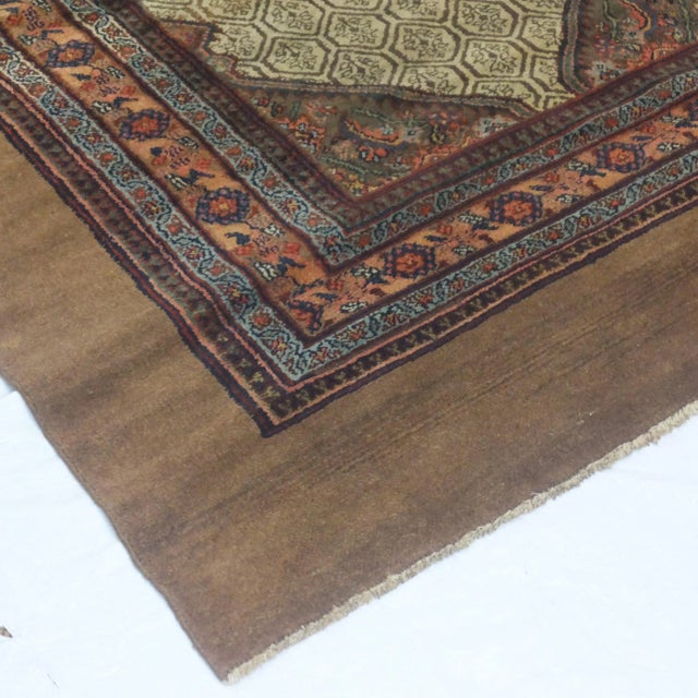 Textile 1900s Persian Bakhshaish Rug - 6'7" X 12'6" For Sale - Image 7 of 8