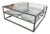 Blue Ocean Traders Tilford Glass Top Tray Coffee Table For Sale