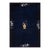 1920s Blue Navy Vase Minimalist Antique Chinese Peking Knotted Wool Rug Carpet For Sale