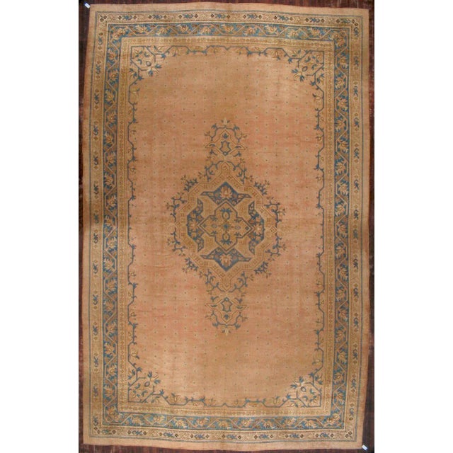 Palace Size Antique Turkish Oushak, 16'4'' X 25'4'' For Sale - Image 12 of 12