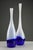 Pair of floris meydam “serica” bottle vases no. 60219 for glasfabriek leerdam, 1953 netherlands, 1953 tallest: h. 39 cm...
