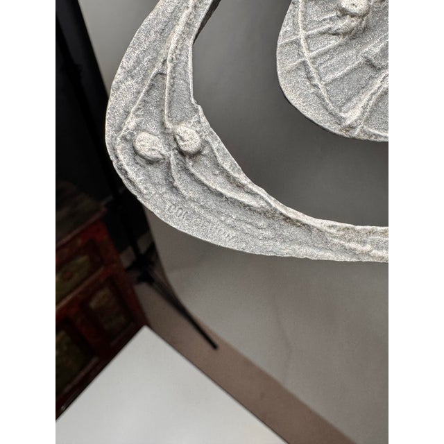 Title: Donald Drumm Brutalist Candelabra and Candlestick Set, Cast Aluminum For Sale In Pittsburgh - Image 6 of 6