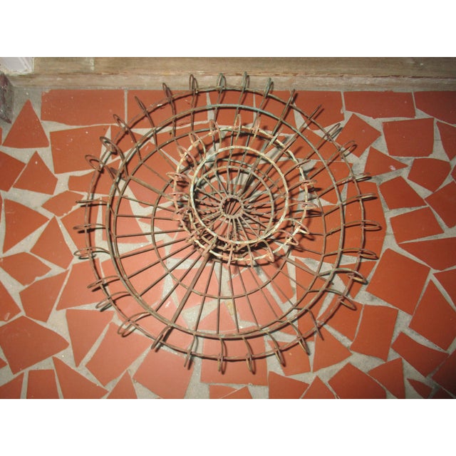 Late 19th Century French Victorian 19th Century Wire Garden Planter For Sale - Image 5 of 5