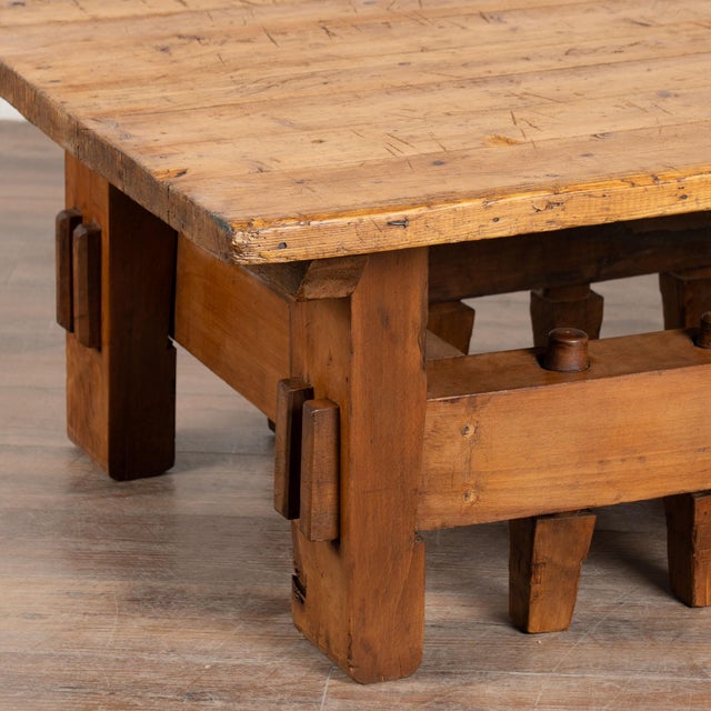 Early 20th Century Rustic Coffee Table From Hungary For Sale - Image 9 of 14
