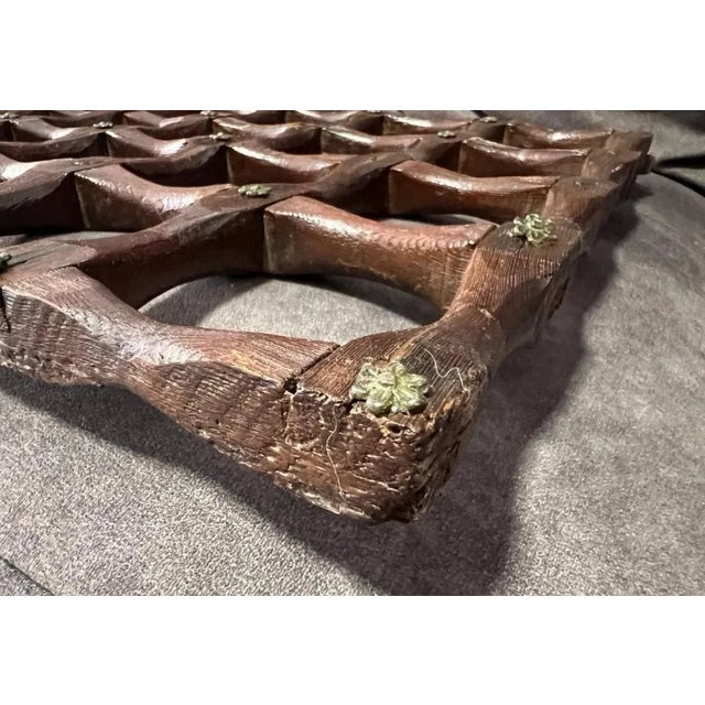 Fragment of Latticework from a Cloistered Nunnery in Wood For Sale - Image 4 of 12