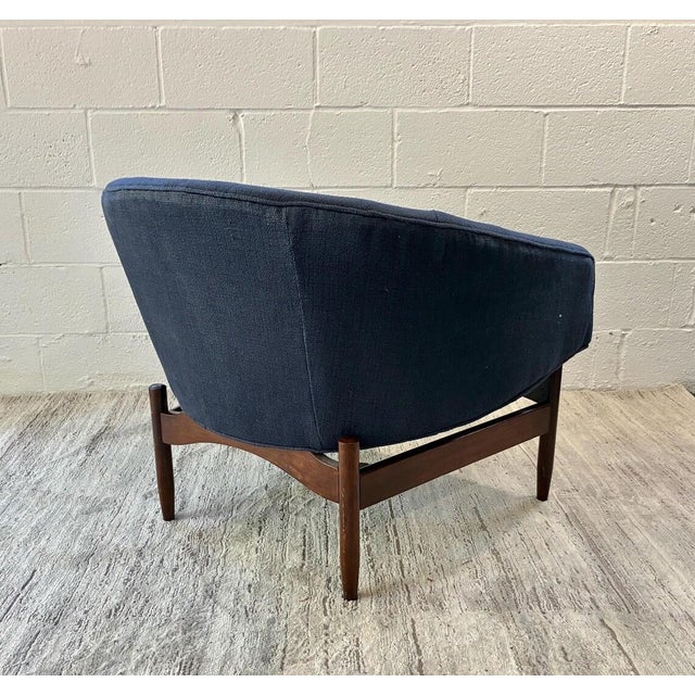 Wood Vintage Danish Mid Century Accent Chair For Sale - Image 7 of 11