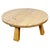 Vintage Rustic Brutalist European Round Oak Coffee Table , 1950s For Sale - Image 4 of 11