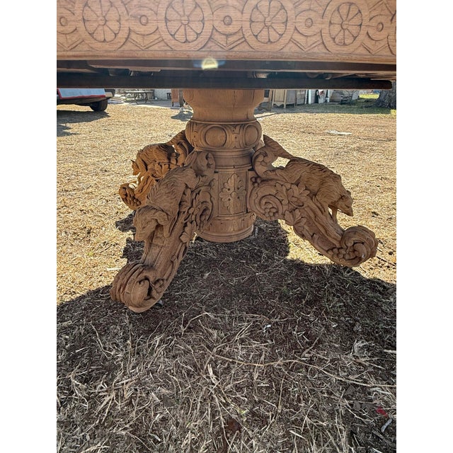 A Masterpiece 18th Century French Country Bleached Oval Dining Table or Center Table For Sale - Image 4 of 18
