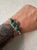 Lovely vintage Sterling Silver and Malachite bracelet.