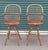 1970s Vintage Pair Windsor Swivel Stools For Sale - Image 5 of 9