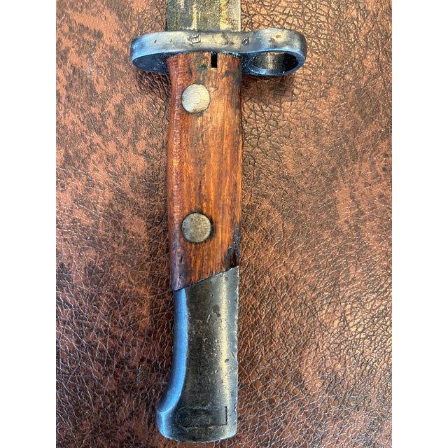 Up for sale is an authentic post-WWII Yugoslavian M48 Mauser rifle bayonet, complete with its original steel scabbard and...
