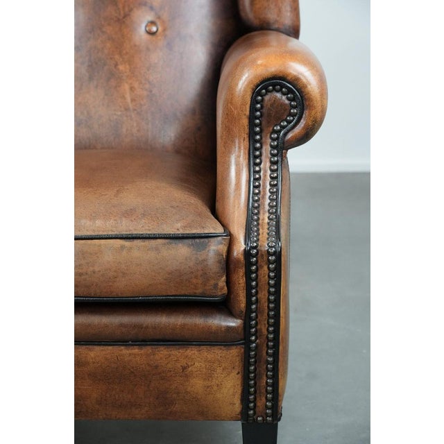 Club Chair in Sheepskin Leather For Sale - Image 9 of 15