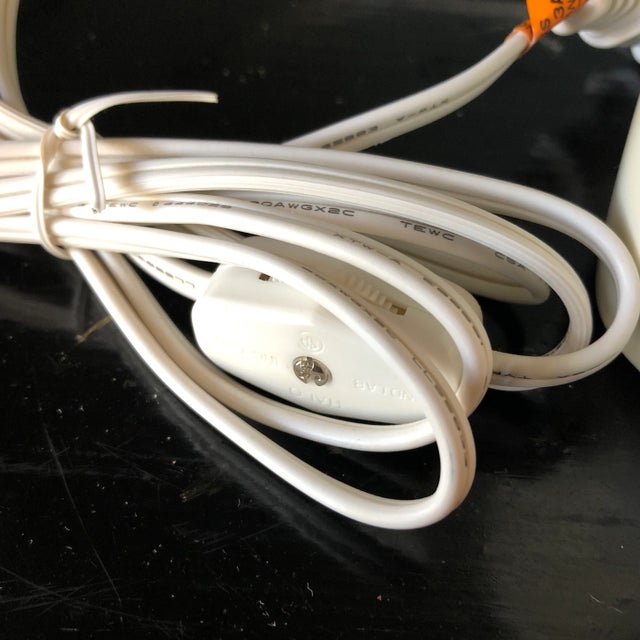 Milk Glass Asian Chinoiserie Cranes Nightlight For Sale - Image 4 of 6