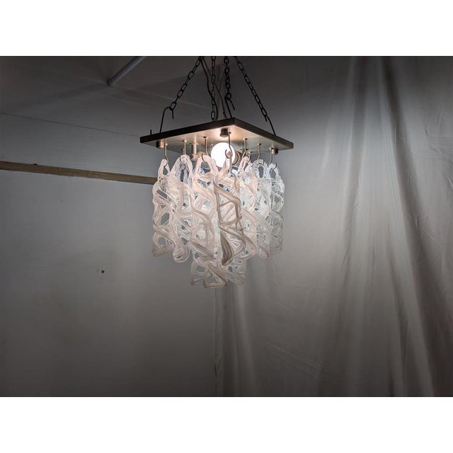 Small Ceiling Light with Murano Glass Pendants, 1970s For Sale - Image 6 of 8