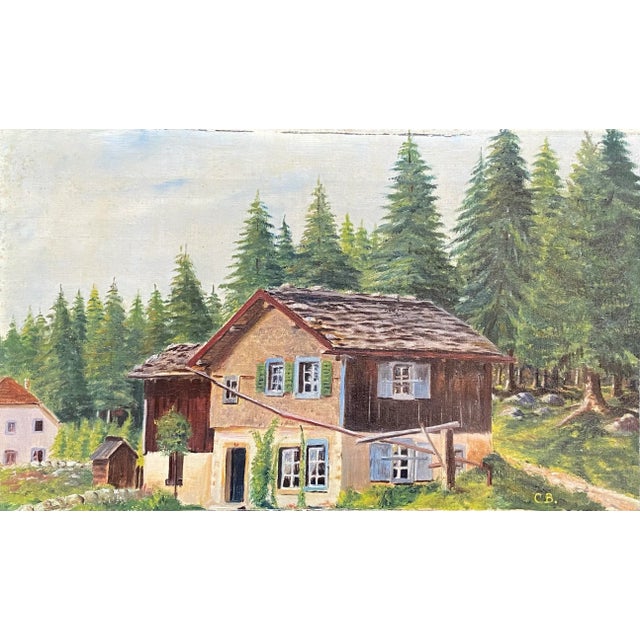 Charles Bourquin, La loge Suisse, 1908, Oil on Canvas For Sale - Image 9 of 9