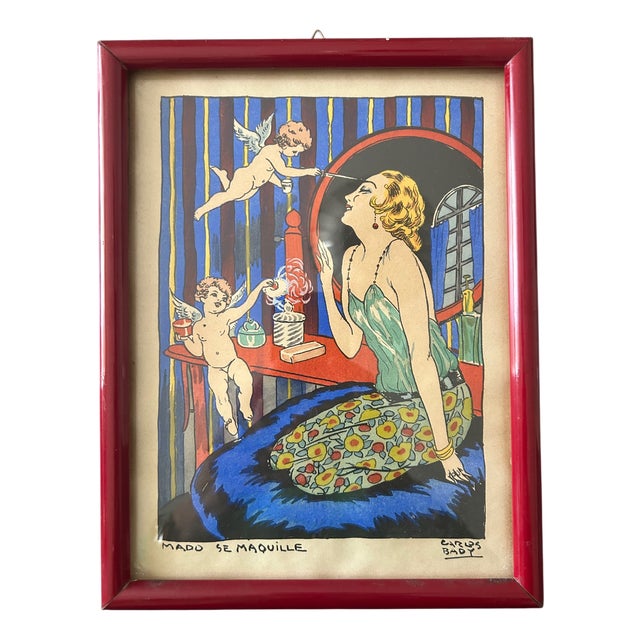 Carlos Bady, Mado Puts on Makeup, 1932, Print For Sale