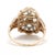 Modern Vintage .35ctw Diamond Ring, 14k Yellow & White Gold, Ring Size 3 For Sale - Image 3 of 7