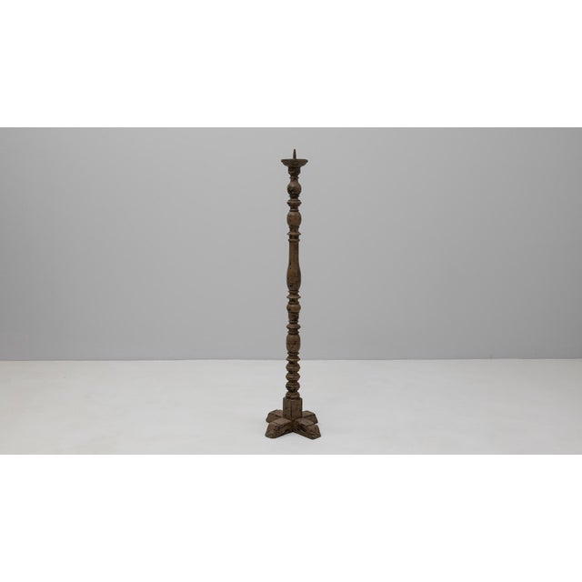 19th Century French Wooden Candlestick For Sale In Greensboro - Image 6 of 18