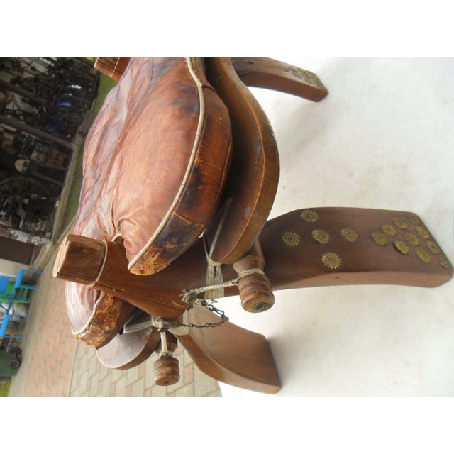 Mid-Century Modern Wooden Stool For Sale - Image 10 of 11