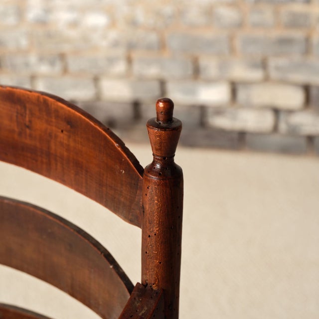 19th Century French Provincial Oak Chair For Sale - Image 9 of 9
