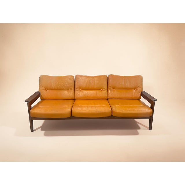 1970s Vintage Danish Frame Sofa, 1970s For Sale - Image 5 of 14