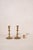 19th Century Pair of 19th Century Brass Candlesticks With Beveled Square Base For Sale - Image 5 of 5