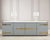 A sublime mid-century modern marble top sideboard or credenza designed by Tommi Parzinger (German 1903-1981) for Parzinger...
